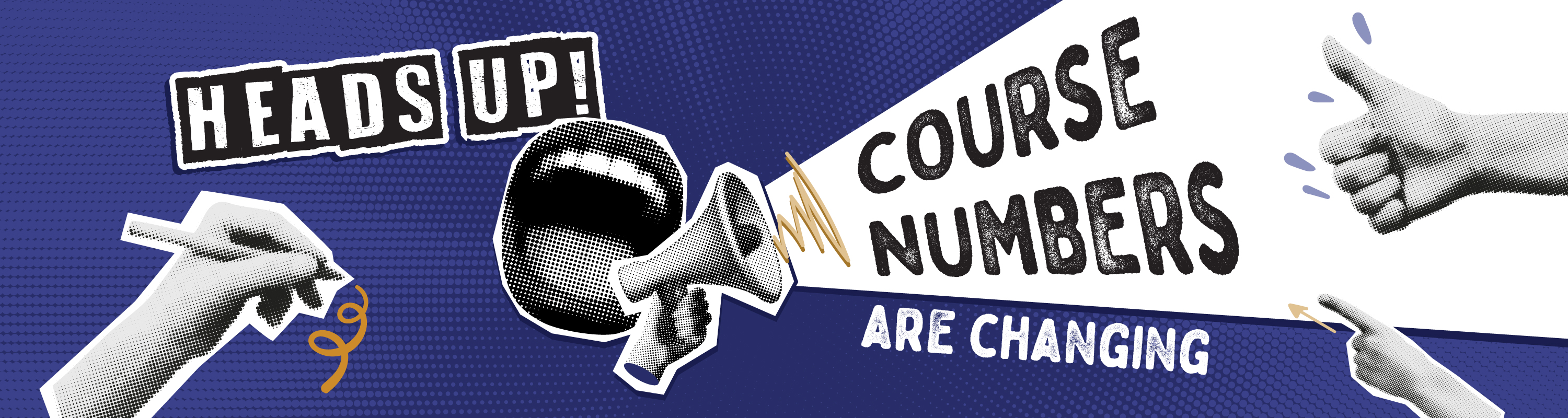 Common Course Numbering Head's Up Banner