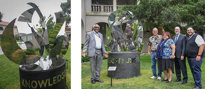 Sculpture unveiling at RCC