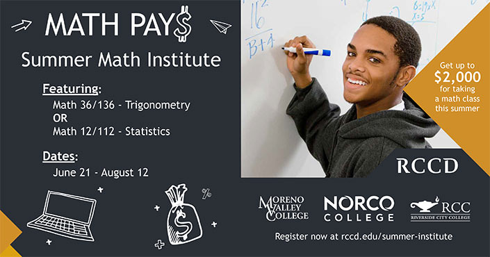 RCCD Colleges Launch Summer Math Institute
